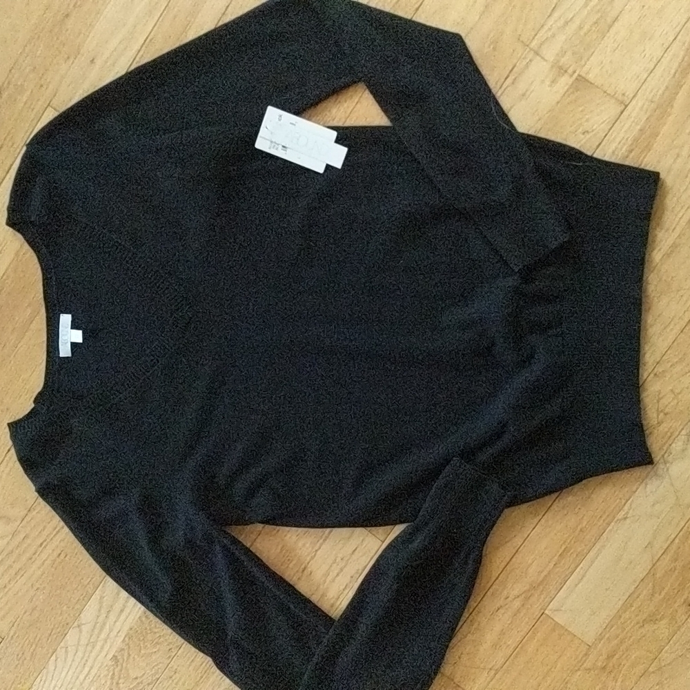 Abound Black V-neck Sweater
